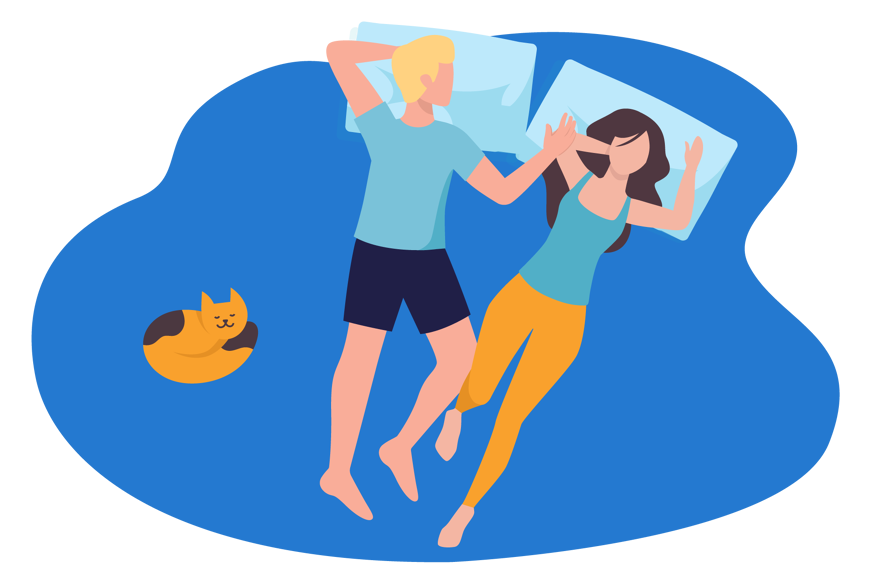 position sommeil couple libre avec contact